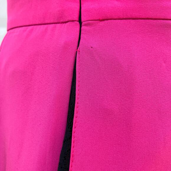 Lace Pink Black Maxi Skirt Sm Striped Paneled Fairy Grunge Witchy Whimsigoth Y2K - Picture 10 of 12